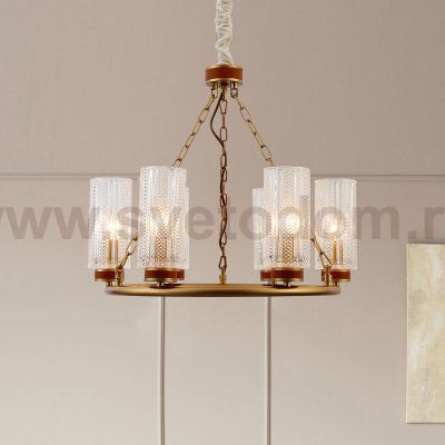 Люстра Rivoli Ante 1024-206 6 * Е14 40 Вт хрусталь классика