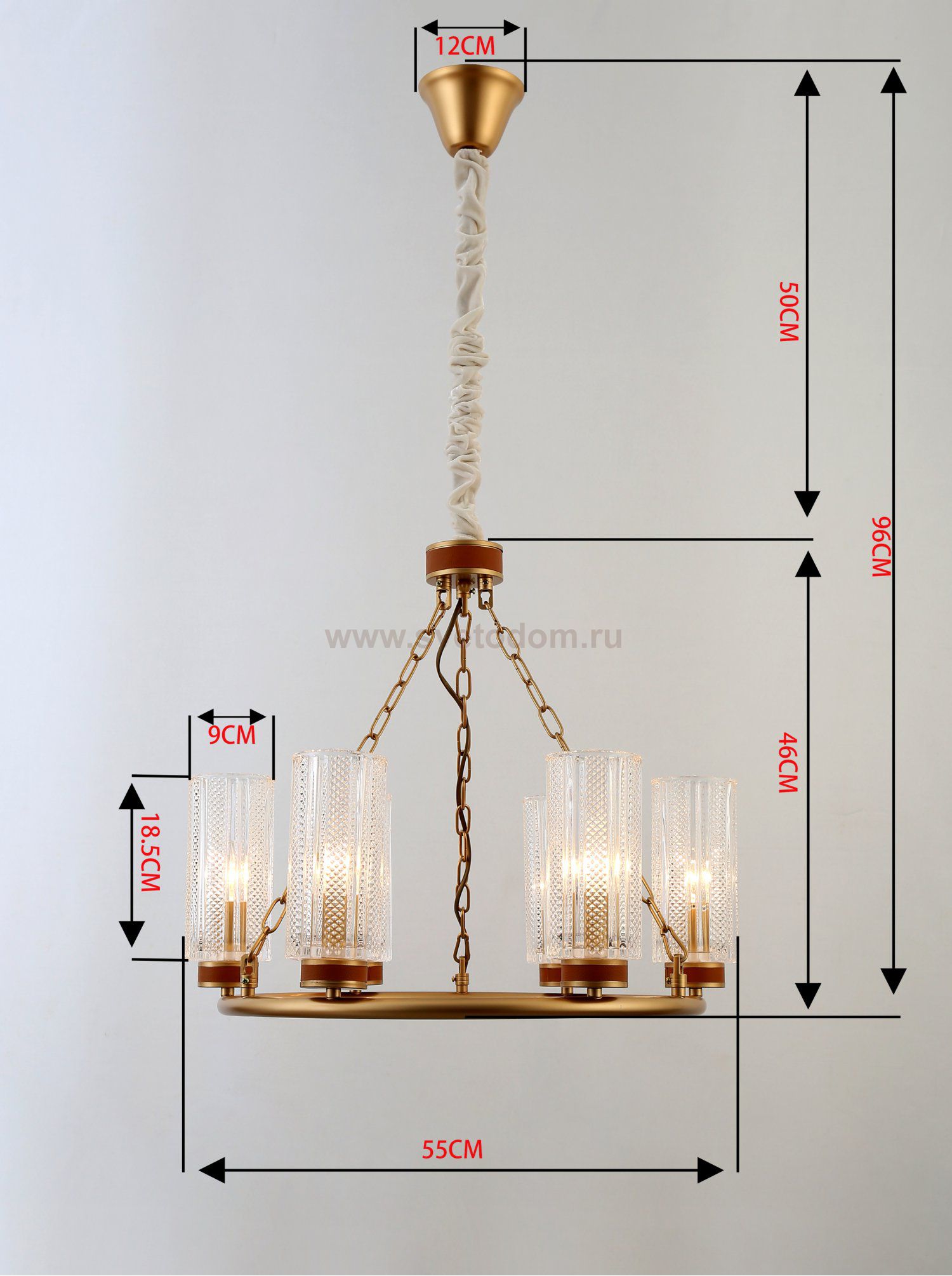 Люстра Rivoli Ante 1024-206 6 * Е14 40 Вт хрусталь классика