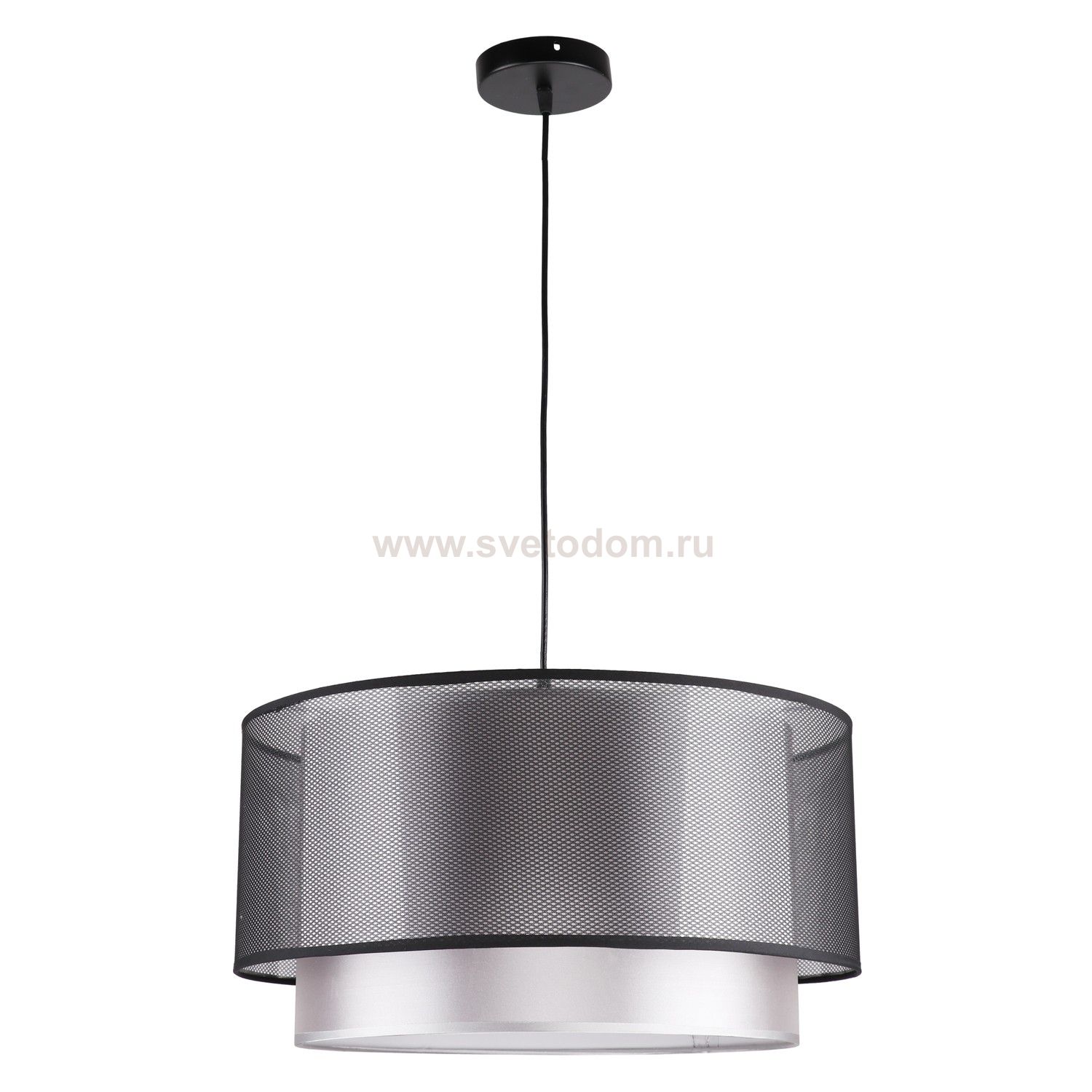 Подвесная люстра 10244/1BK BK+SL Экономсвет