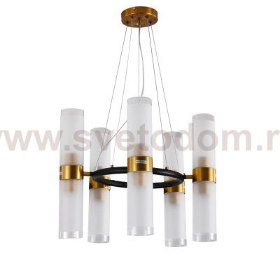 Подвесная люстра 10256/10BK+GD WT ЭкономСвет