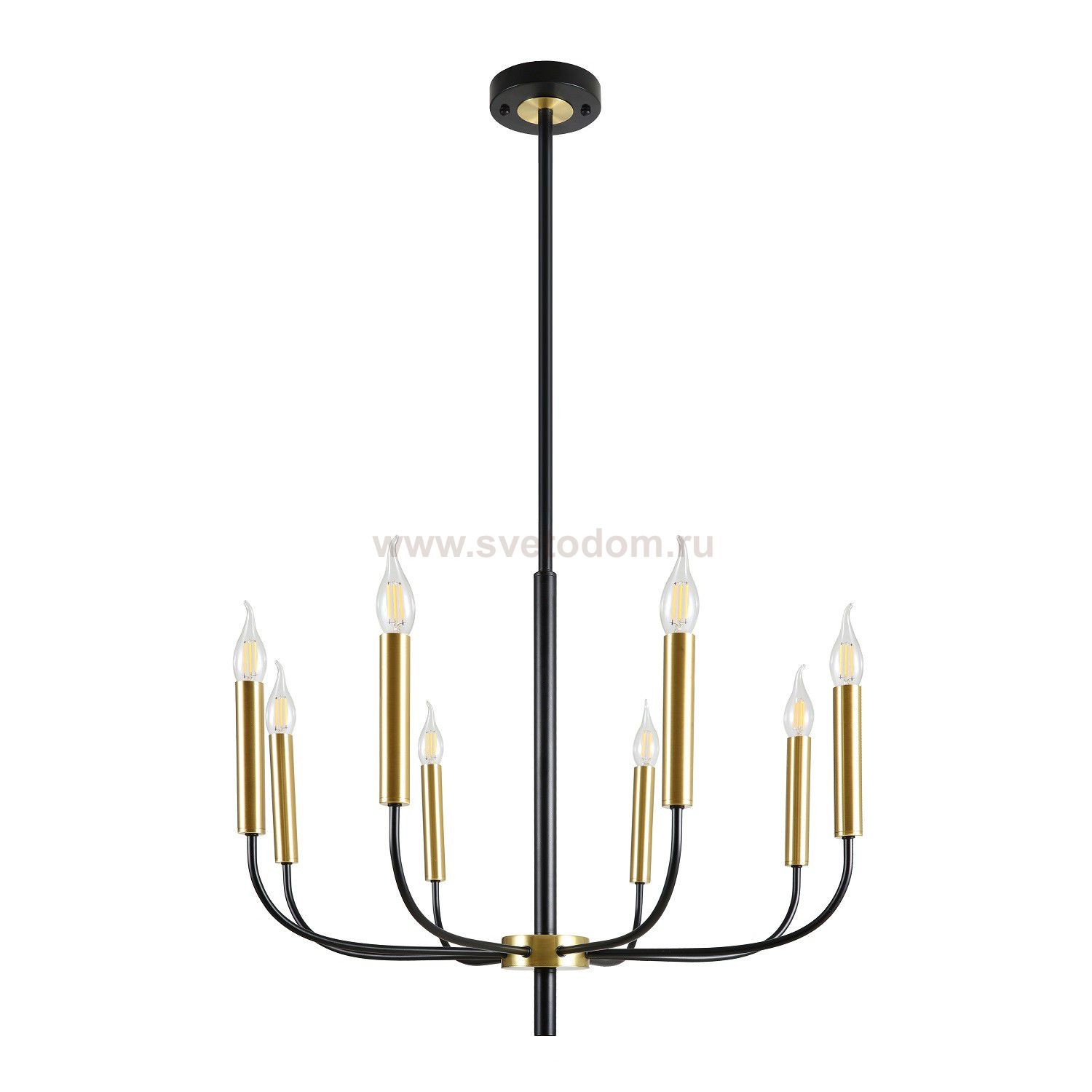 Люстра в стиле Лофт 10275/8BK+GD ЭкономСвет