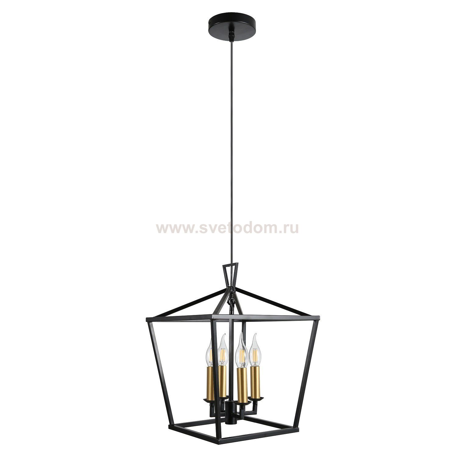 Люстра в стиле Лофт 10276/4BK+GD ЭкономСвет