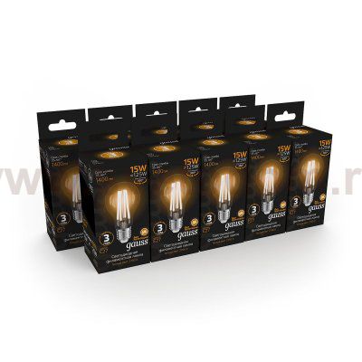 Лампа Gauss Filament А60 15W 1400lm 2700К Е27 LED (102902115)