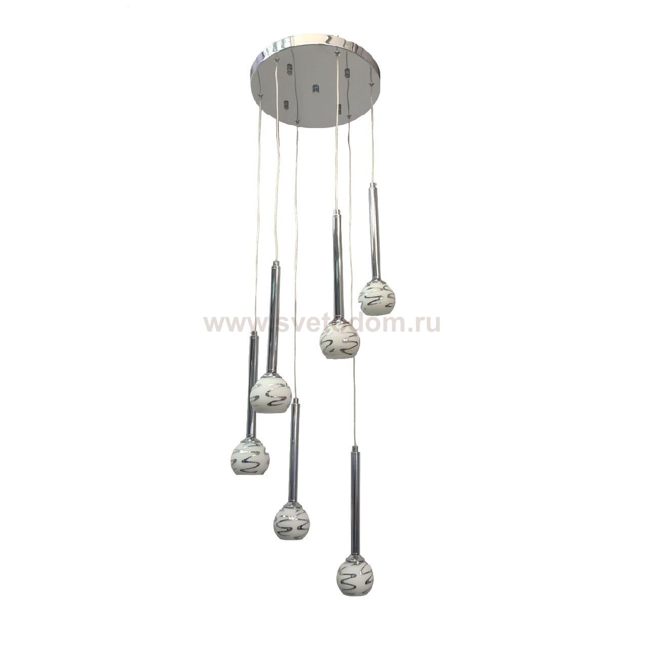 Потолочный светильник 10291/6CR WT+CR ЭкономСвет