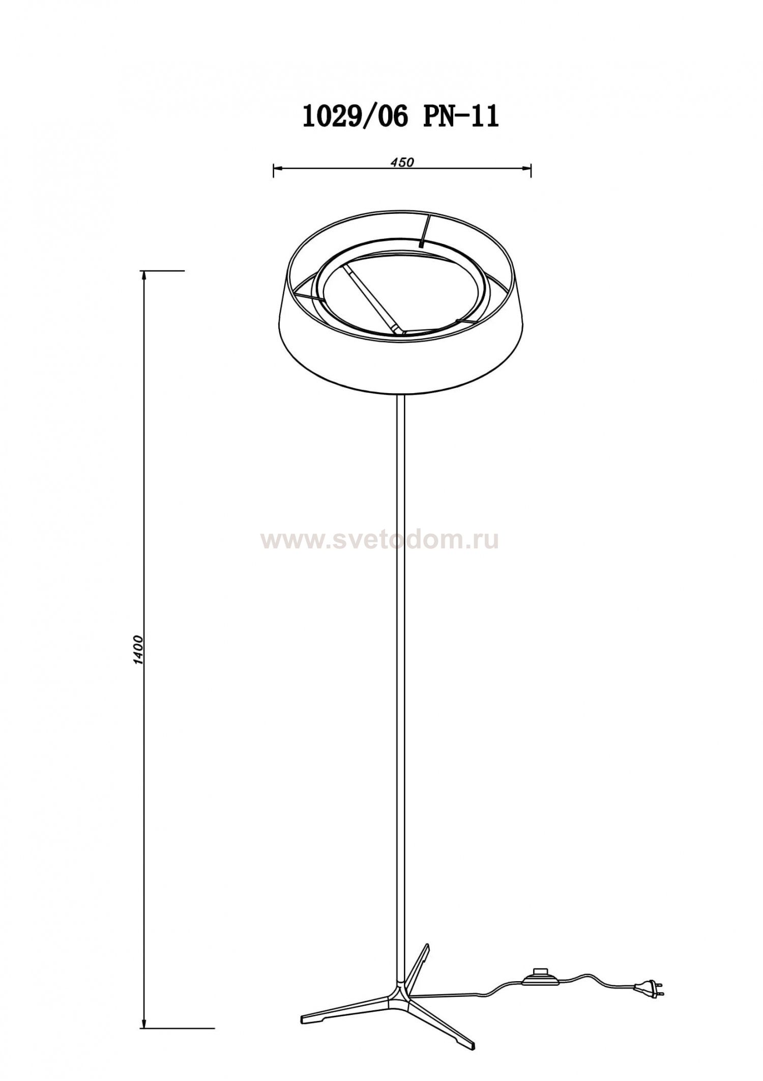 Торшер Divinare ALMA 1029/06 PN-11
