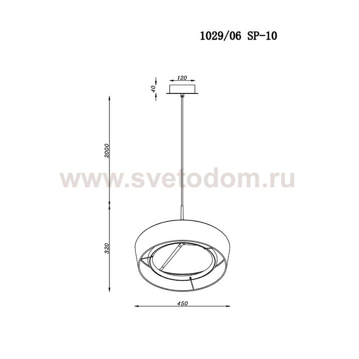Подвесной светильник Divinare ALMA 1029/06 SP-10
