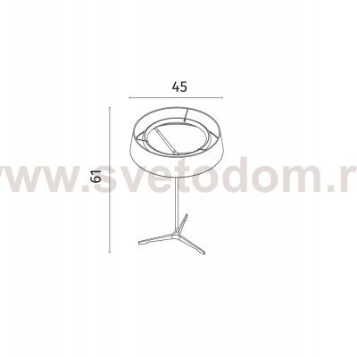 Декоративная настольная лампа Divinare ALMA 1029/06 TL-11