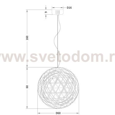 Подвесной светильник Divinare 1030/02 SP-92 GALASSIA