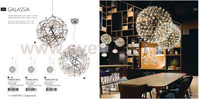 Люстра светодиодная шар Divinare 1030/02 SP-42 GALASSIA