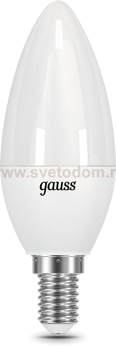 Лампа Gauss Свеча 9.5W 950lm 6500К E14 LED