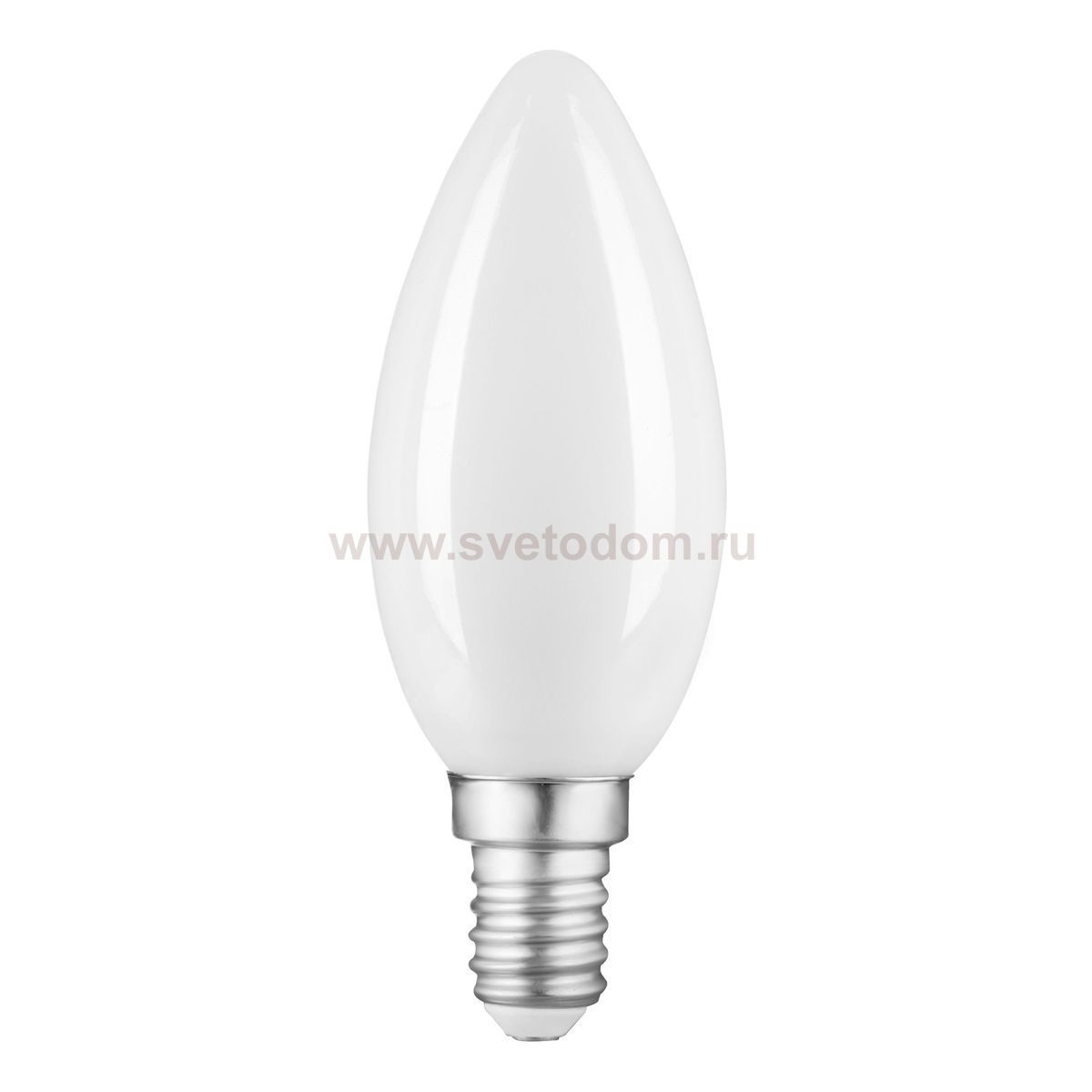 Лампа Gauss Filament Свеча 9W 610lm 4100К Е14 milky диммируемая LED (103201209-D)