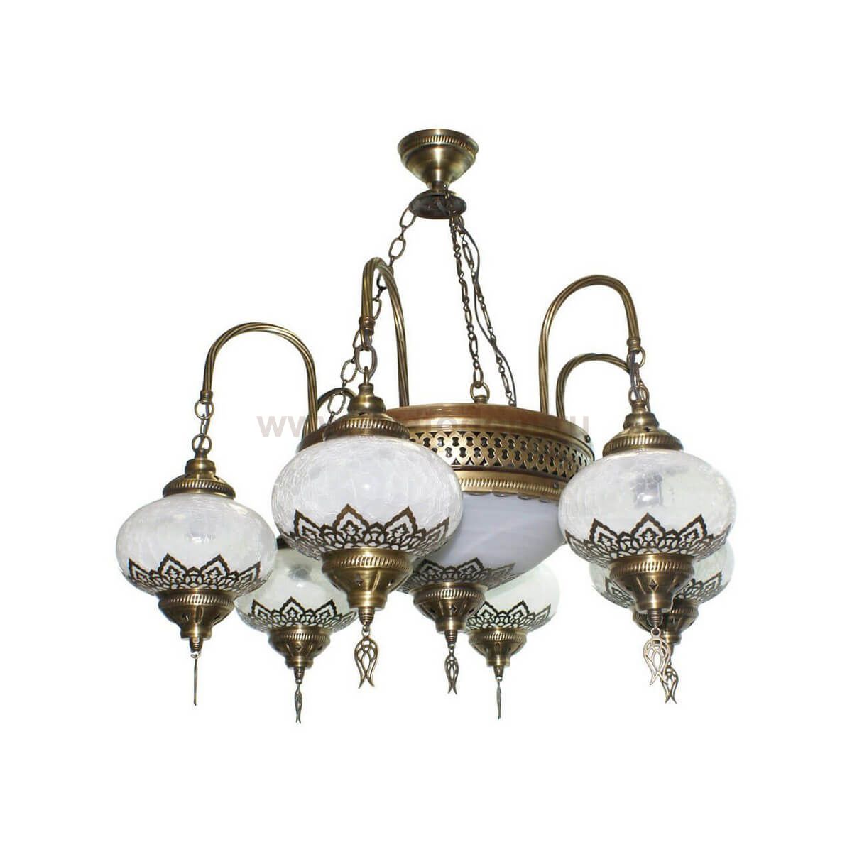 Люстра ОСМАН белая h80 d70 E14 7*40w Kink light 103202