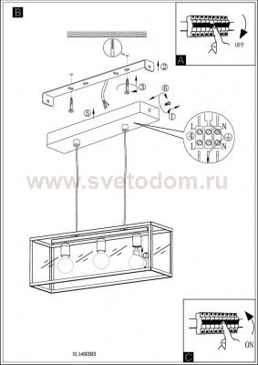 Подвесной светильник Eglo 49393 CHARTERHOUSE