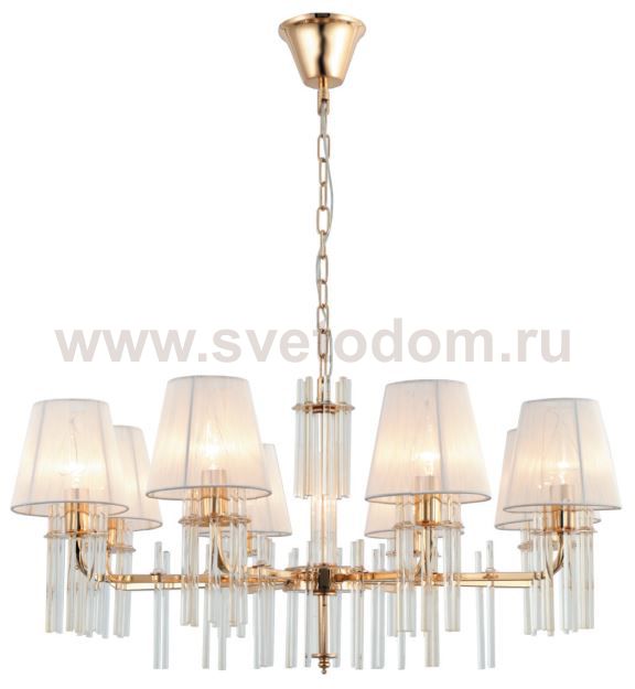 Люстра Rivoli Lilith 1039-308 8 х Е14 40 Вт хрусталь