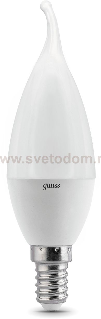Лампа Gauss Свеча на ветру 9.5W 950lm 6500K E14 LED