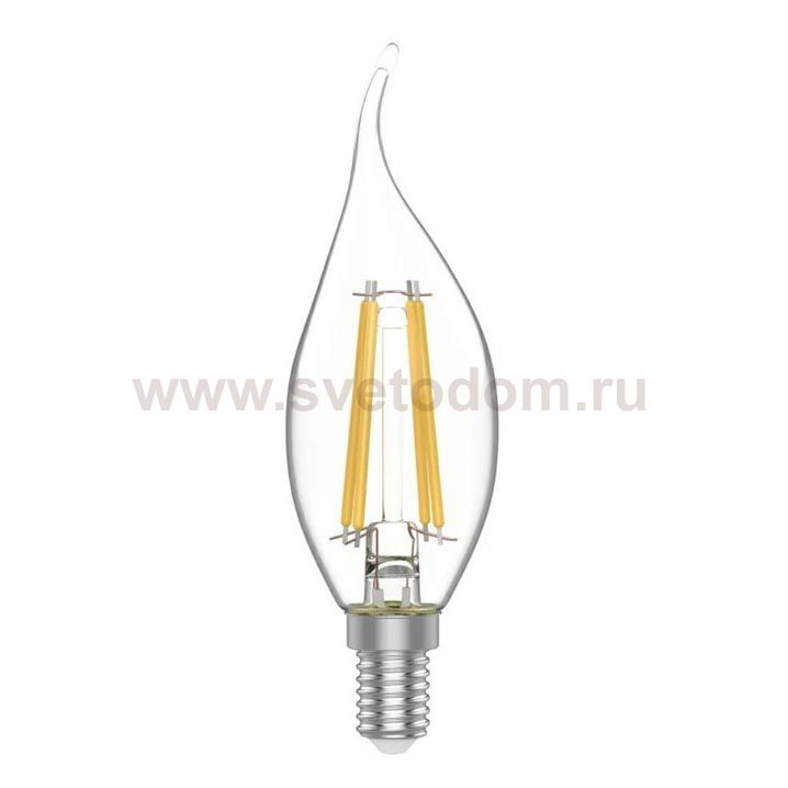 Лампа Gauss Basic Filament Свеча на ветру 4,5W 420lm 4100К Е14 LED (1041125)