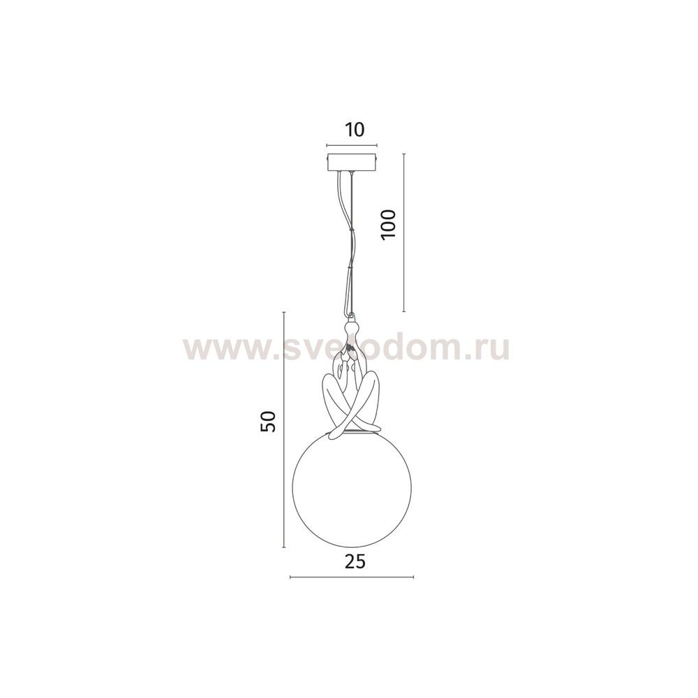 Подвесной светильник Divinare ELEGANZA 1042/06 SP-10