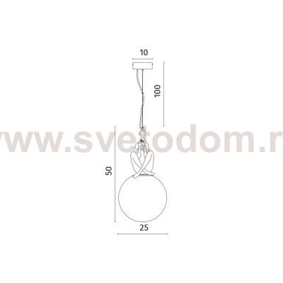 Подвесной светильник Divinare ELEGANZA 1042/06 SP-10