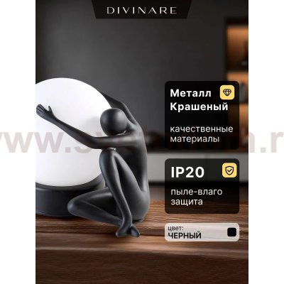 Декоративная настольная лампа Divinare ELEGANZA 1042/06 TL-6