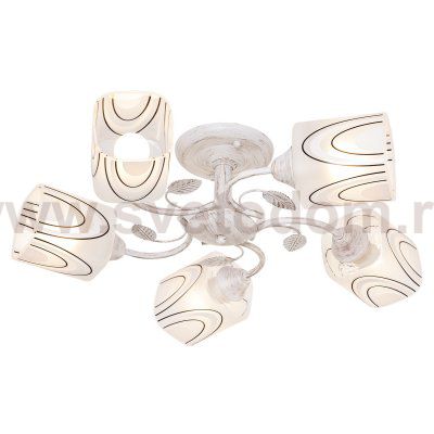 Светильник ЭкономСвет 104/5WG WT+BK