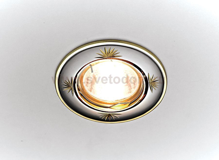 Светильник точечный Ambrella 104A CF GU/G черный/золото MR16 ORGANIC SPOT