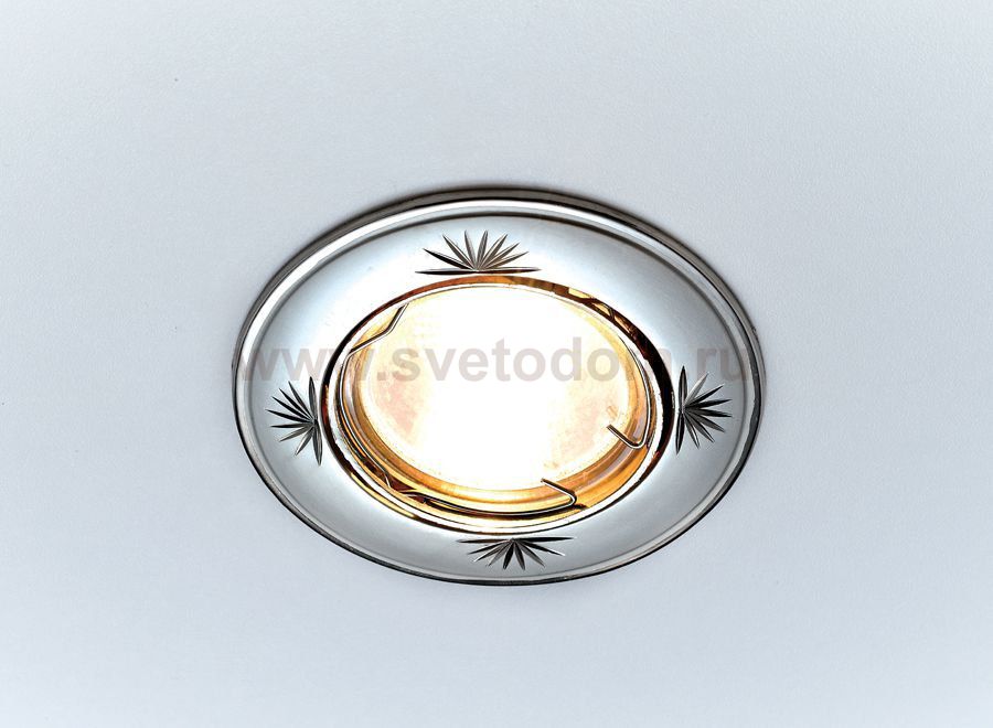 Светильник точечный Ambrella 104A CF PS/N перламутровое серебро/никель MR16 ORGANIC SPOT