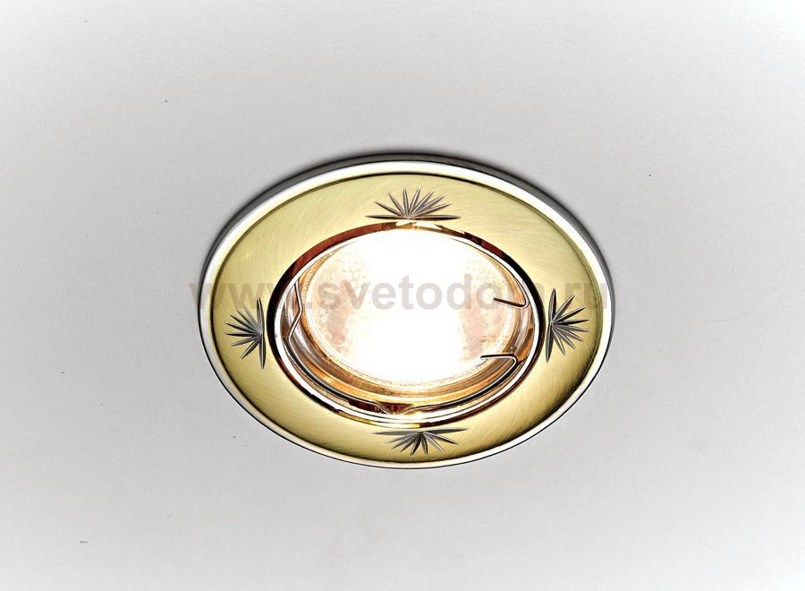 Светильник точечный Ambrella 104A CF SG/N сатин золото/никель MR16 ORGANIC SPOT