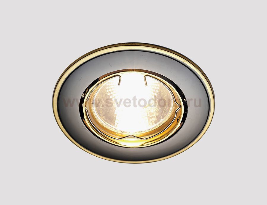 Светильник точечный Ambrella 104A GU/G черный/золото MR16 ORGANIC SPOT