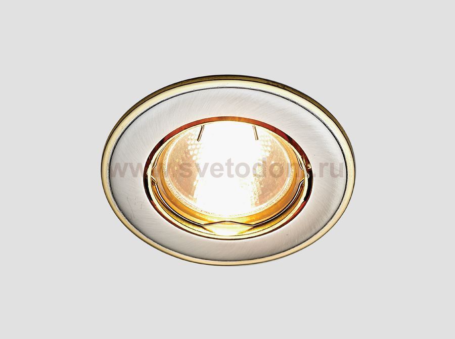 Светильник точечный Ambrella 104A SN/G сатин никель/золото MR16 ORGANIC SPOT