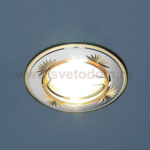 Светильник Elektrostandard 104B CF SS-G сатин серебро/золото 