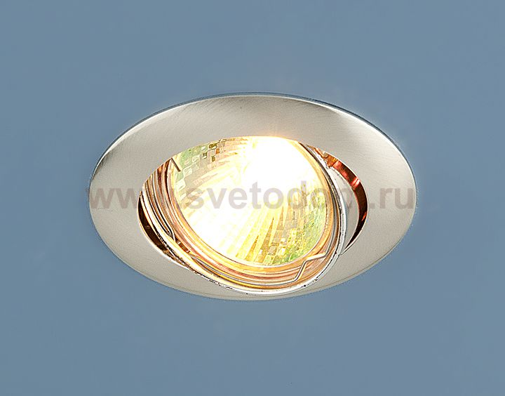 Встраиваемый точечный светильник 104S MR16 SS сатин серебро Elektrostandard