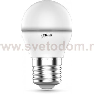 Лампа Gauss Шар G45 6W E27 RGBW+димирование LED