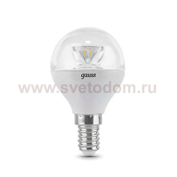 Лампа Gauss 105201104 LED Globe Crystal Clear E14 4W 2700K