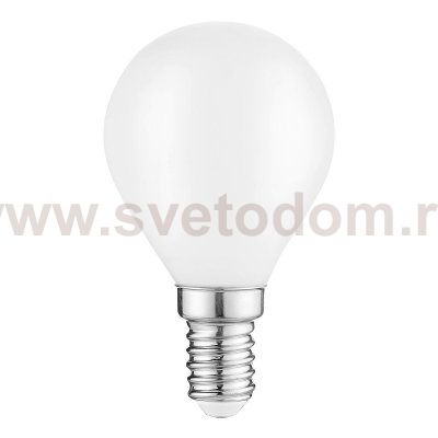 Лампа Gauss Filament Шар 9W 610lm 4100К Е14 milky диммируемая LED (105201209-D)