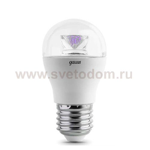 Лампа Gauss EB105202206-D LED Globe Crystal Clear E27 6W 4100K диммируемая