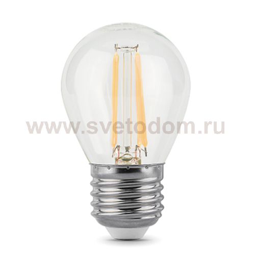 Лампа Gauss 105802105Р Filament Шар E27 5W 2700К (x2)