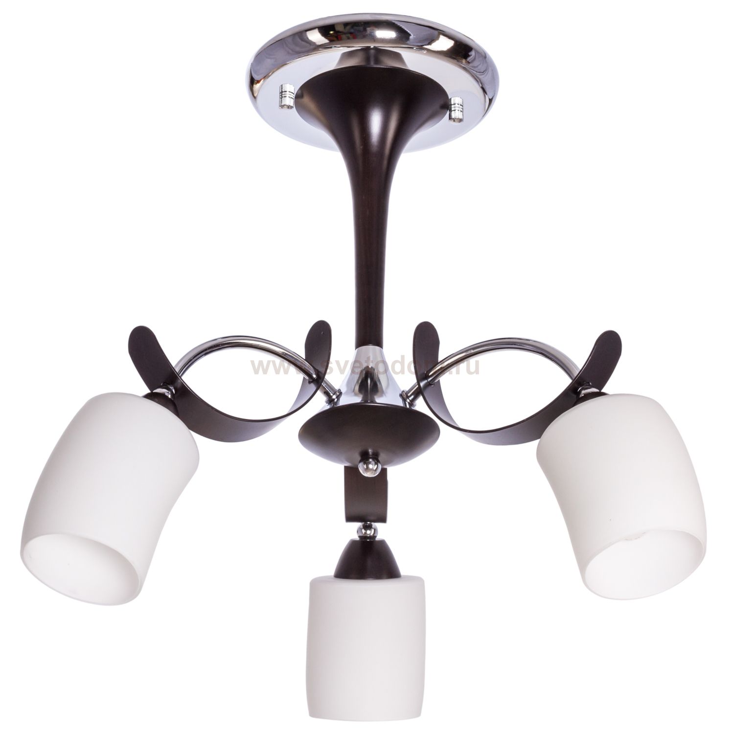 Люстра классическая Экономсвет 10661/3WENGE+CR MK