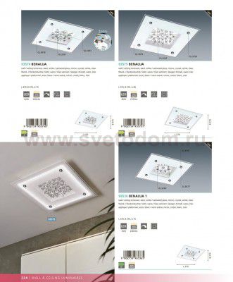 Светодиодный светильник настенно-потолочный Eglo 96536 BENALUA 1