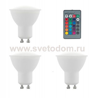 Лампа светодиодная диммируемая RGB с пультом упр-я Eglo 10687