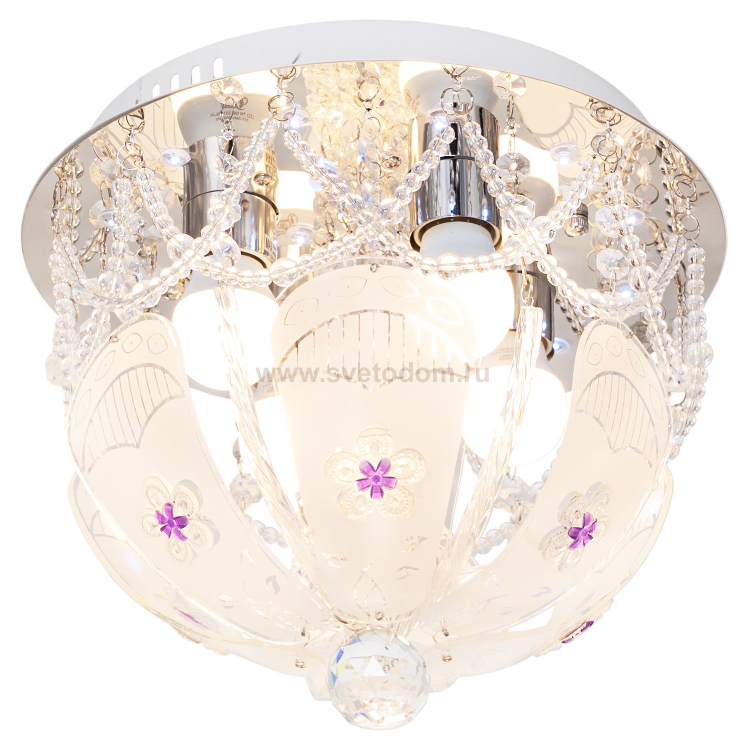 Потолочный светильник Экономсвет 10701/4CR RC WTLED