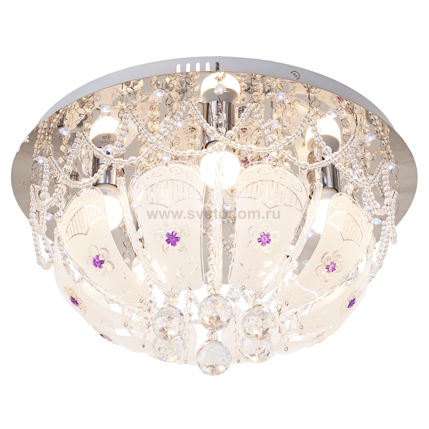 Светильник ЭкономСвет 10701/5CR RC WTLED