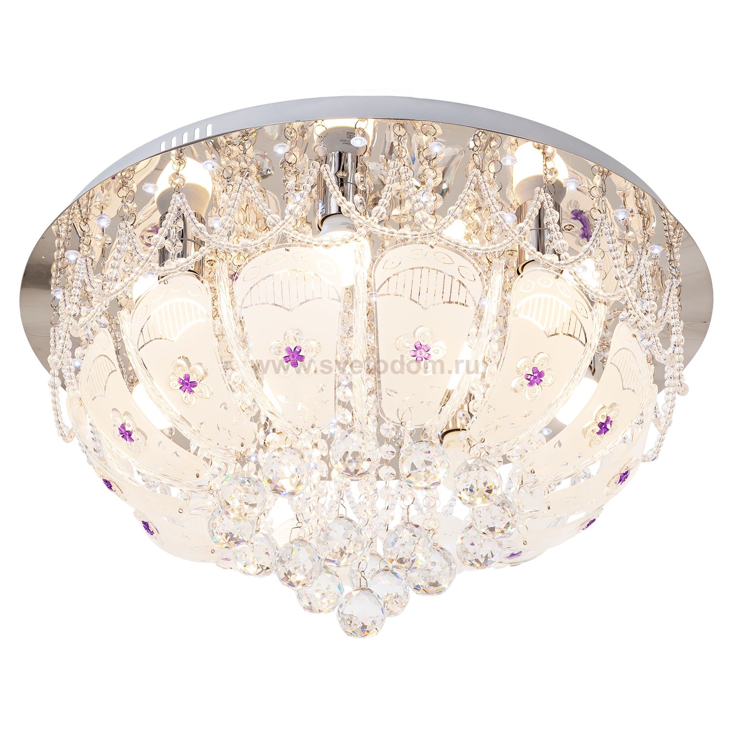 Потолочный светильник Экономсвет 10701/9CR RC WTLED