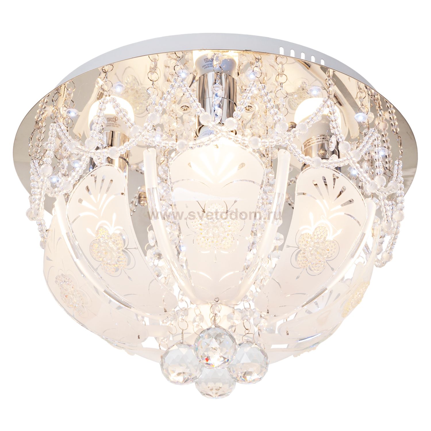 Потолочный светильник Экономсвет 10702/4CR RC WTLED