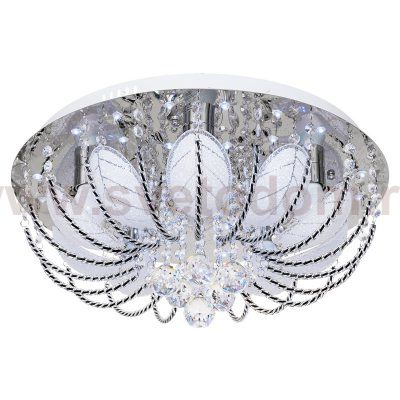 Люстра круглая Экономсвет 10703/5CR RC WTLED