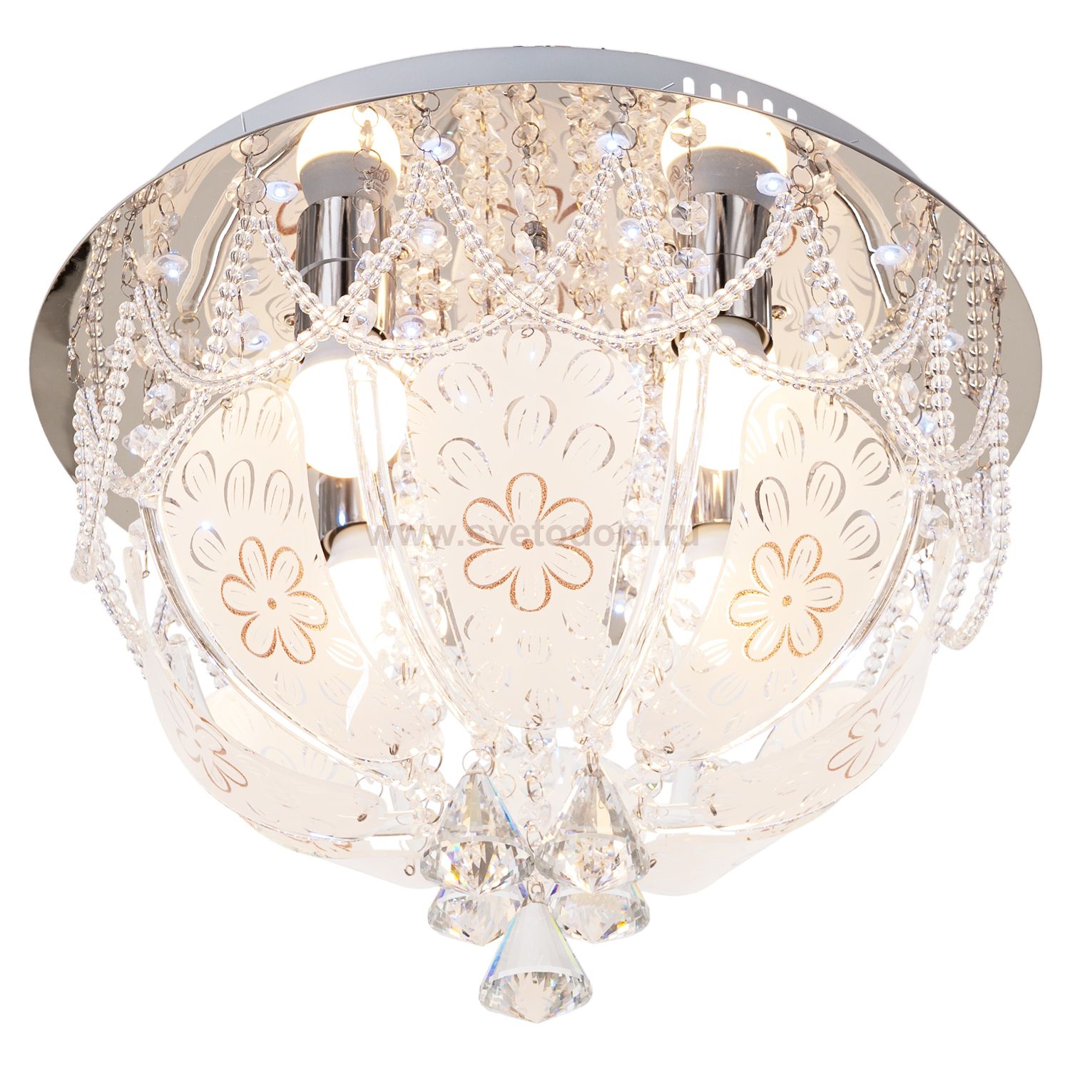 Потолочный светильник Экономсвет 10705/4CR RC WTLED