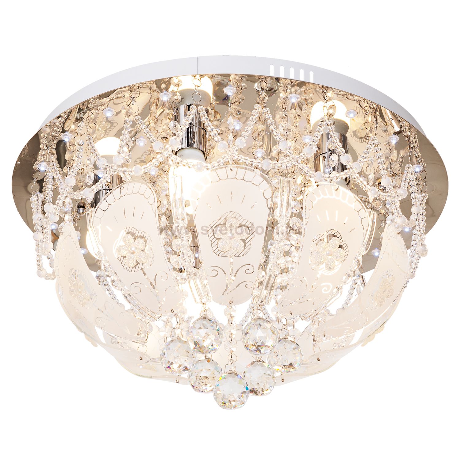 Потолочный светильник Экономсвет 10707/5CR RC WTLED