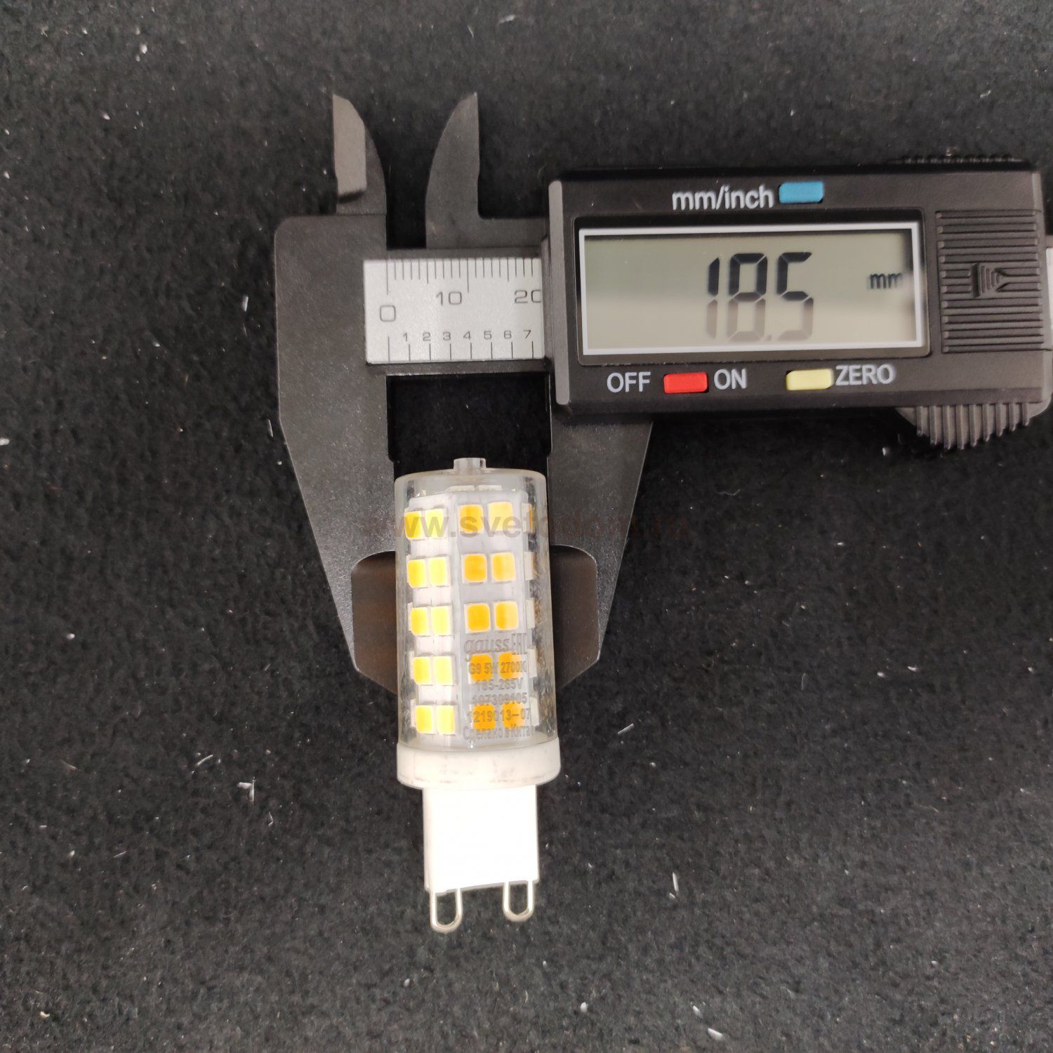 Лампа Gauss LED G9 AC185-265V 5W 500lm 2700K керамика (107309105)