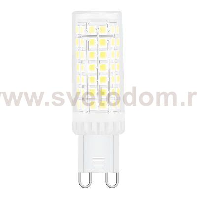 Лампа Gauss G9 AC185-265V 5,5W 580lm 6500K керамика диммируемая LED (107309355-D)