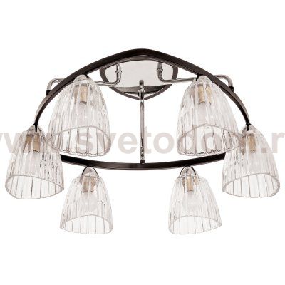 Потолочный светильник 10734A/6CR+WENGUE CL Gerhort