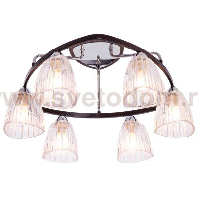 Потолочный светильник 10734A/6CR+WENGUE CL Gerhort